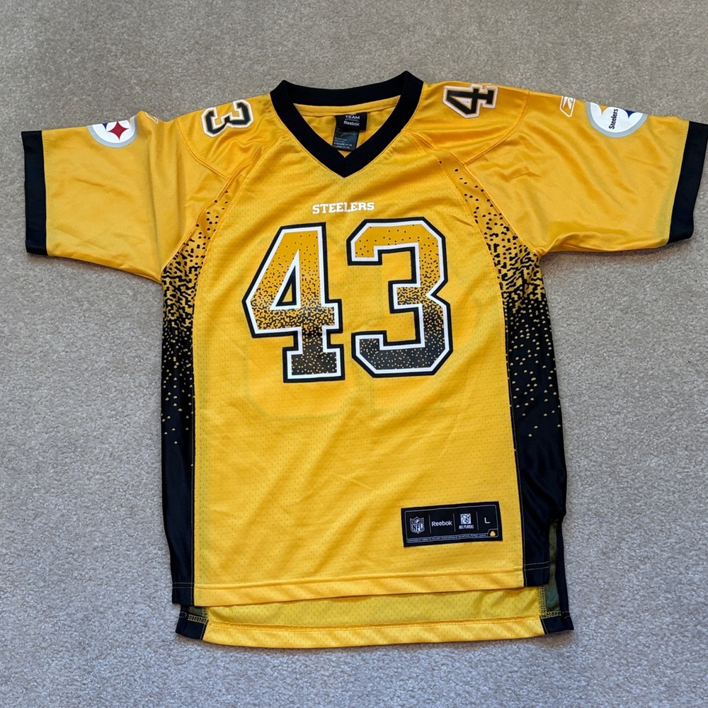 Reebok Yellow and Black Sports Jersey